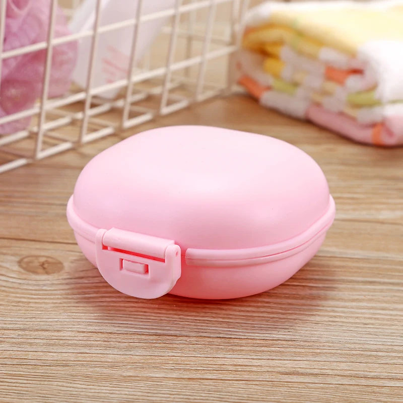 Delverona Portable Covered Soap Dish With Drain