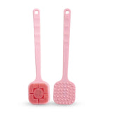 Delverona Square Long Handle Silicone Bath Shower Brush