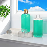 Delverona PET Flip Top Shampoo Shower Gel Bottle