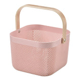 Delverona Plastic Picnic Shopping Basket With Carry Handle