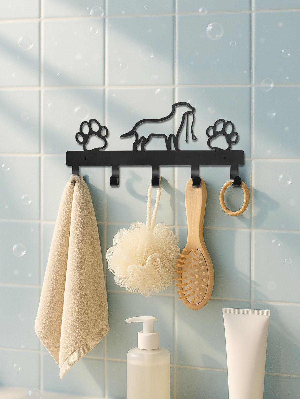 Tidyluma Wall-Mounted Key Holder with 5 Hooks