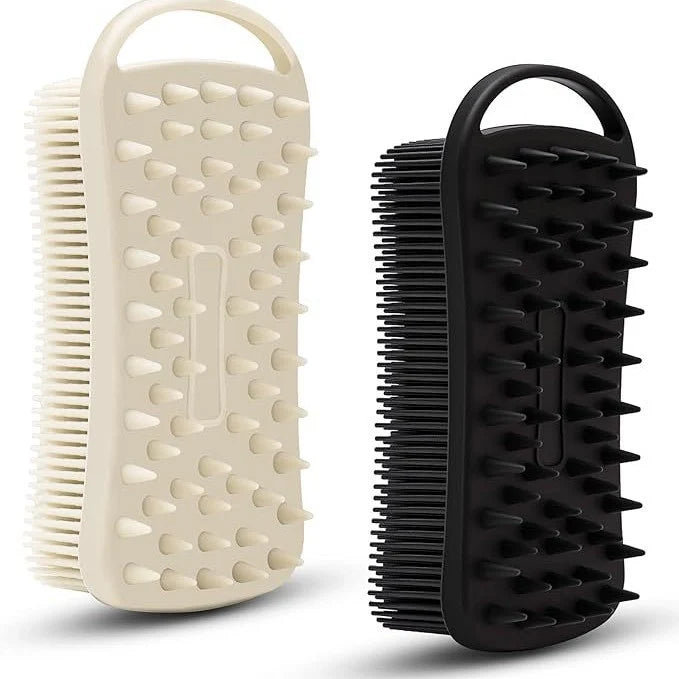 Delverona Baby Silicone Massage Dual Side Bath Brush