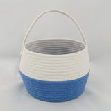 Delverona Handwoven Cotton Rope Foldable Snack Storage Basket