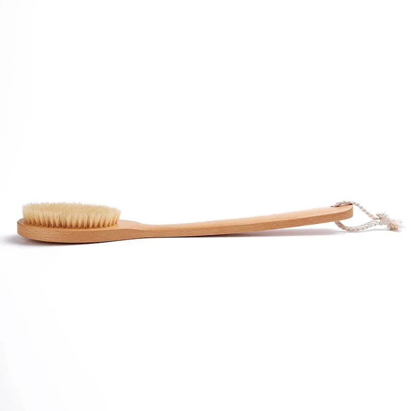 Delverona Long Handle Bristle Bath Shower Back Brush