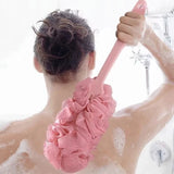 Delverona Soft Bath Shower Ball Long Handle